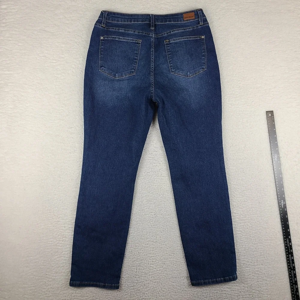 Judy Blue Jeans Womens 15/32 Blue Boyfriend Dark Wash Denim JB88608